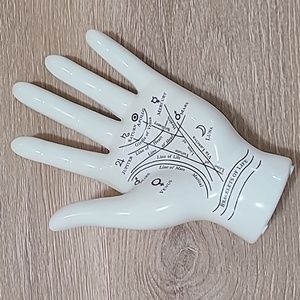 Home decor shelf filler hand statue